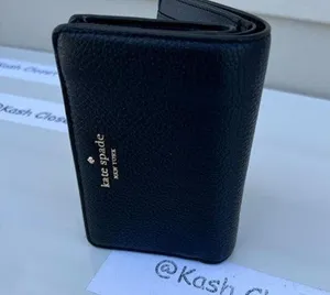 Kate Spade New York Black Leila Medium Compact Bifold Wallet thumbnail 1