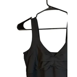 Alpine Design Black Sleeveless Ruched Front Knee Length Dress Women Sz S thumbnail 3