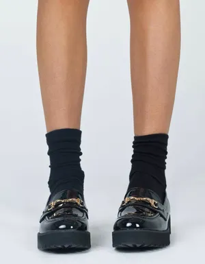 Black Loafers Princess Polly 8 Capri thumbnail 3