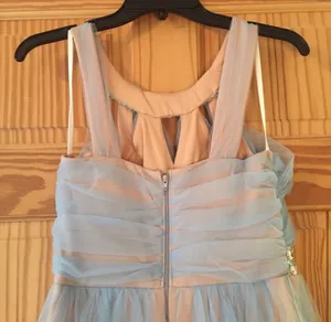 NWT Baby Blue Prom Dress thumbnail 6