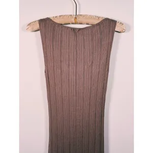 Abercrombie & Fitch Sleeveless Ribbed Knit Maxi Dress M Tan Minimal Old Money thumbnail 7