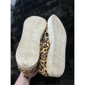 Steve Madden Ferry Leopard Print Platform Sneaker Shoes calf hair 10 M thumbnail 3