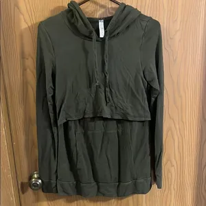 Latched Mama Cloud Nursing Hoodie Olive XS‎ thumbnail 2