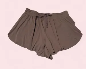 JoyLab Taupe Brown Athletic Shorts with Drawstring thumbnail 1