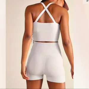 Free People Movement Good Karma Grey Top & Shorts Set thumbnail 3
