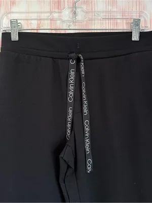 Calvin Klein Reconsidered Comfort Sleepwear Lounge Jogger Black Pants Size XS thumbnail 3