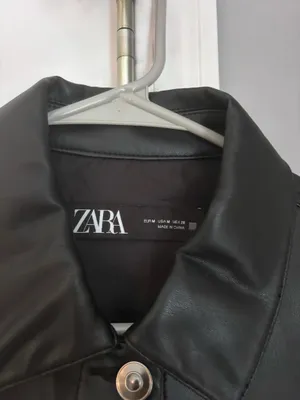 ZARA Leather Jacket Black thumbnail 3