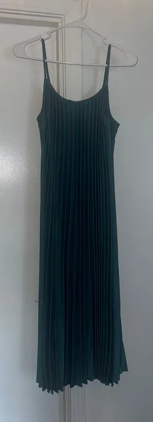 Sam Edelman Turquoise Pleated Midi Dress thumbnail 2