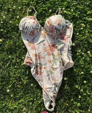 Romantic Pastel Floral Body Suit thumbnail 1