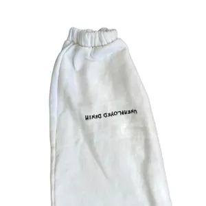 Unemployed Denim White‎ Embroidered Sweatpants XS Lightning Bolt Streetwear EUC thumbnail 4