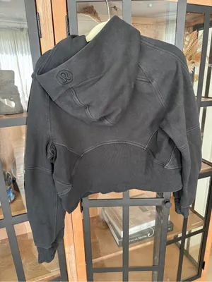 Lululemon Scuba Oversized 1/2 Zip up Hoodie sweatshirt jacket Black half thumbnail 5
