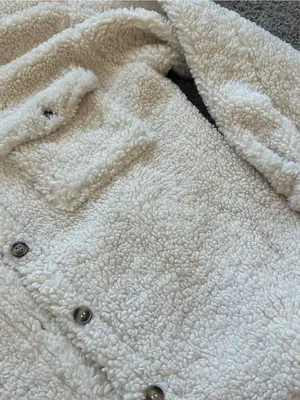 Le Lis Ivory Sherpa Button Down Boho Western Shacket thumbnail 3