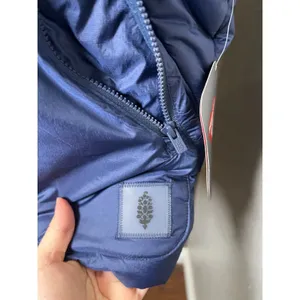 Free People FP Movement Navy Quilted Parker Hooded Puffer Vest Size Small NWT thumbnail 8