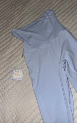 Shop fancy fold over leggings thumbnail 1
