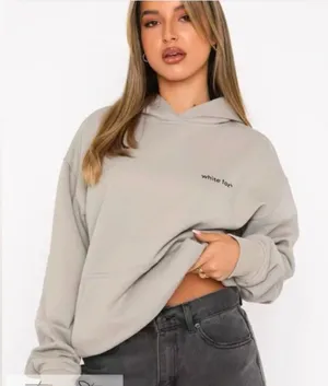 White Fox Boutique Hoodie Logo Grey Size S/M thumbnail 1