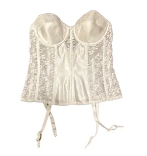 Vintage Longline Strapless Bustier Corset Top thumbnail 2