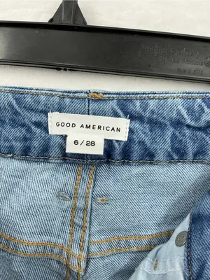 Good American Light Blue High-Rise Straight Leg Jeans 994 thumbnail 3