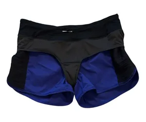 Lululemon Run Bright At Night Short Pigment Blue Purple Size 8 Zip Pockets Lined thumbnail 5