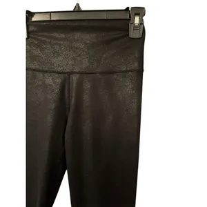 Aerie Small Chill Play Move Leggings Hi Rise Black Shimmer thumbnail 3