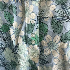 LOFT Gardenia Mini Skirt Sz M linen blend button Flowy Boho Preppy thumbnail 7