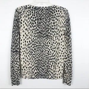 J Crew Mercantile Animal Print Pullover Crew Neck Sweater Top Xs thumbnail 5