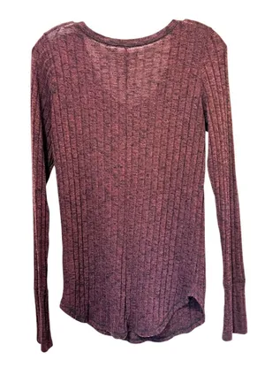 Abercrombie Fitch Ribbed Snap Button Henley Soft AF Stretch Extra Long Sleeves S thumbnail 2