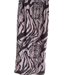 SHEIN Black Brown Zebra Print Pencil Skirt thumbnail 5