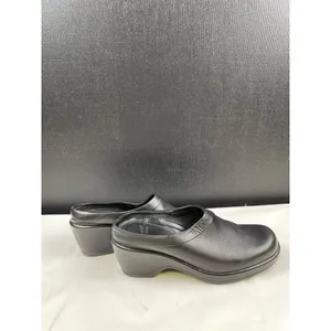 Dansko Women's Black Leather Clogs/ Shoes/ Slip On Size 41-9.5 SKU 4581 thumbnail 5