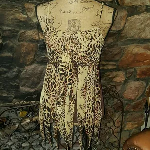 Vintage Carrie Allen Animal Print Top thumbnail 5