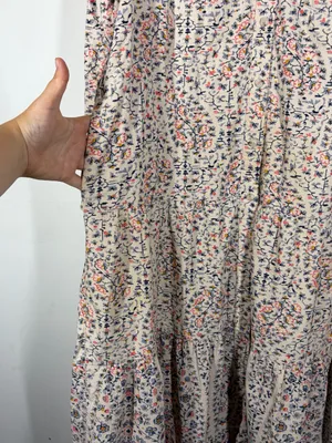 Anthropologie Pilcro Marta Tiered Corduroy Dress Size Small thumbnail 9