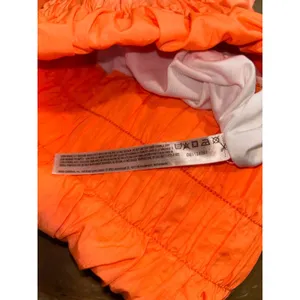 FP Free People Movement Neon Coral High Rise Shorts Lined Size Small thumbnail 5