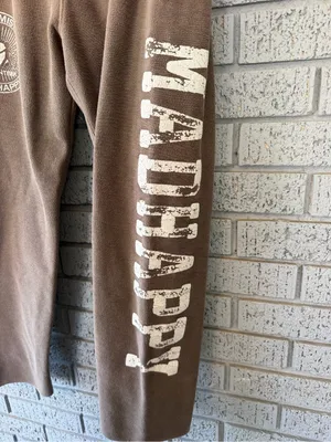 Madhappy Wide Leg Terry Sweatpants Local Optimist Group Brown Size XS thumbnail 4