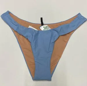 J Crew Swimsuit Womens S Blue Bikini Bottom Cheeky Curved Waist Beach BC125 thumbnail 1