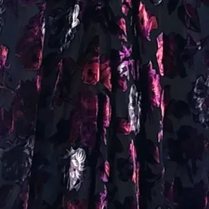 BB Dakota Purple Burnout Velvet Floral V-Neck Mini Dress Racerback‎ Small thumbnail 6