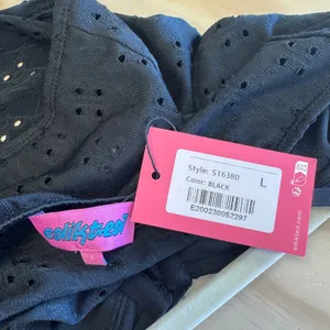 NWT Edikted Blogger Favorite Black Eyelet Underwire Bodysuit Large‎ Stretch thumbnail 7
