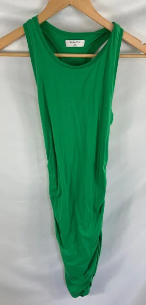 Babaton Green Racerback Bodycon Ruched Side Dress Size XS thumbnail 1