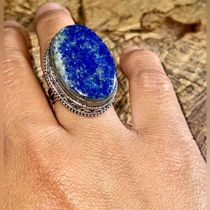 Lapis Lazuli Ring Size 7 Blue thumbnail 3