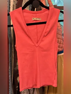 NWOT Free People We The Free Neria Tank - vintage rosey - rose pink - medium thumbnail 8