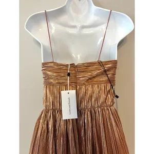 Lovers and Friends Sleeveless Emmy Rose Gold Pleated Maxi Gown XS thumbnail 12