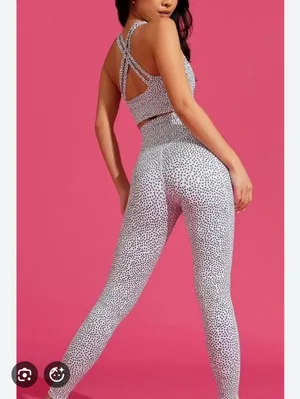 BuffBunny Limitless Leggings White/black Bossy Print Size M thumbnail 2