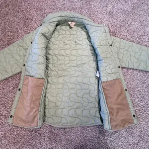 Woolrich Quilted‎ Light Sage Jacket Women Small Snap Button Coat Outdoor Winter thumbnail 6