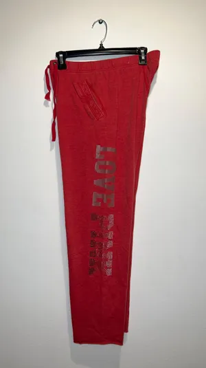 PINK Victoria’s Secret Red Pink Sweatpants thumbnail 3