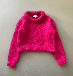 Something Navy Roll Neck Wool Sweater thumbnail 3
