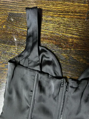 Princess Polly Rowley Black Corset Top Cropped Silky Size 4 thumbnail 8