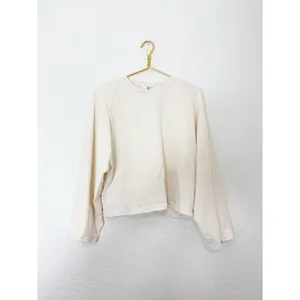 NWT Zara Cape Sleeve Cotton Shirt Size Medium Cream Beau Embroidered 4424/151 thumbnail 4