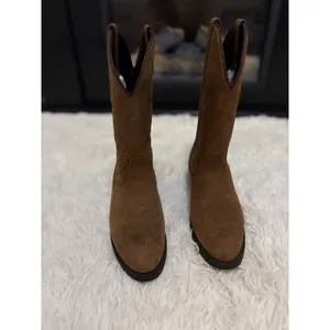 Masterson Boot Co. Brown Suede Western Cowboy Boots Women's‎ Size 8.5M thumbnail 2