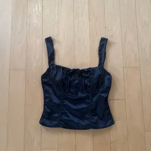 Princess Polly ottelia black corset top SIZE 2 thumbnail 2