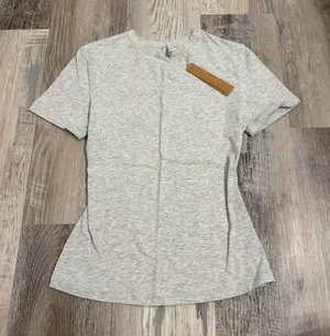 Skims cotton jersey tshirt light heather grey size xsmall thumbnail 1