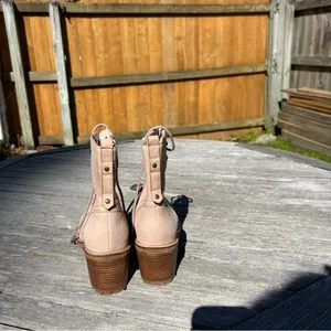 Seychelles Lace‎ Up Irresistible Leather Combat Boot Pink Nubuck 10 thumbnail 7