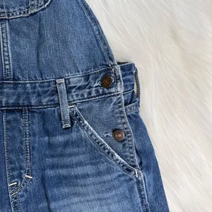 Abercrombie Blue Denim Short Overalls thumbnail 5